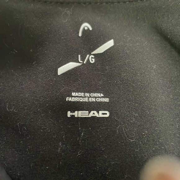 True to large size, capris, mesh on back of legs, black, worn once. - Picture 2 of 4